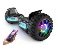 Hoverboard, trottinette électrique auto-équilibrée de 8,5 pouces avec Bluetooth, roues et lumières LED pour enfants et adultes,Gris