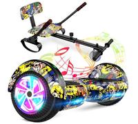 Hoverkart Intelligent,6.5"" Hoverboard Bluetooth,LED Roue,Portée 7-10km - SISIGAD Jaune