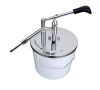 Hovicon | Machine de remplissage à 45° à levier pour Krapfen et Croissants - en acier inoxydable, avec seau (capacité 3 litres)