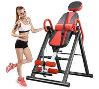 Hovoya Banc d'inversion, entraîneur de gravité pliable, Table d'inversion pour l'étirement de la colonne vertébrale, Entraîneur de dos supportant jusqu'à 136 kg