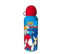HOVUK Bouteille d'eau réutilisable en aluminium - 21 cm - Bouteille de voyage pour garçons et garçons - 500 ml - Rouge - Cadeau d'école pour garçons et enfants de 3 ans et plus