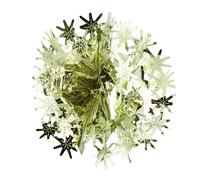 HOVUK® Décoration de Noël à suspendre au plafond ou au mur, guirlande en feuille d'or, cloche, boule, décoration flocon de neige (Or, boule de 30 cm)