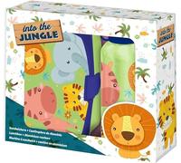 HOVUK Into The Jungle Bouteille d'eau en aluminium et boîte à déjeuner en plastique, sans BPA, réutilisable et étanche, accessoires d'été pour enfants