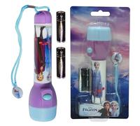 HOVUK® Lampe de poche LED en plastique pour enfants de 16 cm, grande lampe de poche de 3,5 m, veilleuse lumineuse pour enfants de 3 ans et plus (Disney La Reine des neiges)
