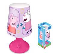 HOVUK Lampe de table Peppa et George | Jolie lampe de bureau pour enfants pour décoration de chambre à coucher | Lampe de chevet décorative pour salle d'étude, chambre à coucher | Taille : 18 cm