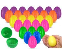 HOVUK Lot de 24 œufs de Pâques en plastique à remplir - Œufs de Pâques surprises - Taille : 5,8 cm