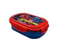 HOVUK Marvel Spiderman Boîte à déjeuner 20 cm - Boîte à sandwich pour enfant garçon - Avec 2 compartiments - Passe au micro-ondes et au lave-vaisselle - À partir de 3 ans