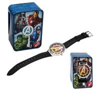 HOVUK Montre analogique pour enfants pour garçons, Montre Avengers (un logo)