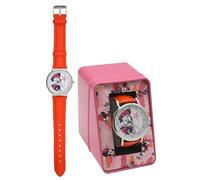 HOVUK Montre analogique pour enfants pour garçons, Montre Minnie Mouse (Rouge)