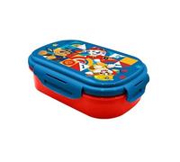 HOVUK Paw Patrol Boîte à déjeuner pour enfants garçons, boîte à déjeuner à 2 compartiments avec couverts, passe au micro-ondes et au lave-vaisselle, boîte à sandwich à salade étanche à 3 ans et plus