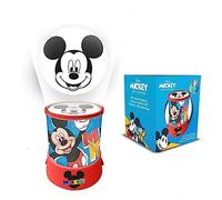 HOVUK Petite lampe projecteur Mickey Mouse 12 cm | Veilleuse pour chambre d'enfant | Lampe de projection LED cylindrique jouet cadeau pour enfants garçons de 3 ans et plus