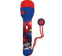 HOVUK Spiderman Lampe de poche LED pour enfants, 16 cm, lampe de voyage légère, lumière d'été pour la lecture, le camping et les situations d'urgence - Cadeau pour garçons de 3 ans et plus, bleu