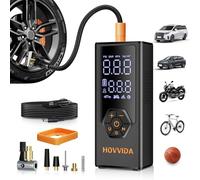 HOVVIDA Gonfleur Pneus Voiture, Compresseur à Air Portatif, Batterie 7800 mAh, 12V DC, 10,3 Bar (150 PSI), 40 L/Min, Gonflage Rapide, Compresseur à Airv pour MPV, SUV, Voiture, Moto, Vélo, Ballon