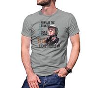 How are Your Brakes Inspired Steve Mcqueen Color Art T-Shirt Gris pour Homme Size XXL