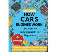 HOW CARS ENGINES WORK: AUTOMOTIVE FUNDAMENTALS FOR BEGINNERS:: Simple guide to understanding engine parts, power, and performance with detailed explanations and diagrams