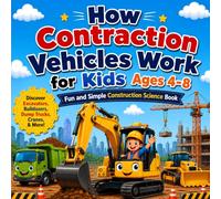 How Construction Vehicles Work for Kids Ages 4-8: A Fun Guide to Excavators, Bulldozers, Dump Trucks, Cranes, Loaders, Cement Mixers, and Road Rollers