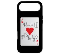How Did I Get So Lucky Ace Card Hearts Valentine Anniversary Coque pour iPhone Air