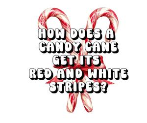 How Does a Candy Cane Get Its Red and White Stripes?