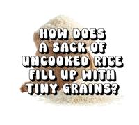 How Does a Sack of Uncooked Rice Fill Up With Tiny Grains?