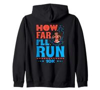 How Far I'll Run - Empowered Runner 10K Race Sweat à Capuche