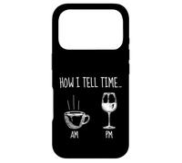 How I Tell Time » avec Inscription « Coffee Or Wine Coque pour iPhone 17 Pro