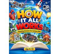 How It All Works - Amazing Answers for Curious Kids: 100+ Full-Color Illustrated Explanations of Machines, Technology, the Human Body, Nature, Space, and Everyday Life for (Ages 6-13)