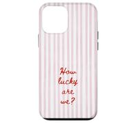 How Lucky are We Rose Stripe Positive Citation Tendance Esthétique Coque pour iPhone 12 Mini
