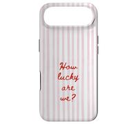 How Lucky are We Rose Stripe Positive Citation Tendance Esthétique Coque pour iPhone Air
