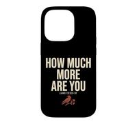 How Much More are You Luke Christian Raven Bible Verse Coque pour iPhone 14 Pro