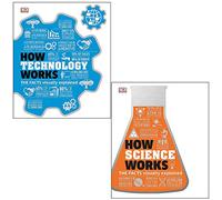 How Technology Works & How Science Works The Facts Visually Explained By DK 2 Books Collection Set