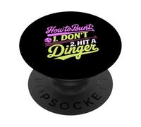 How to Bunt Don't Hit A Dinger Baseball Practice |- PopSockets PopGrip Adhésif