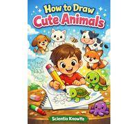 How to Draw Cute Animals: A Fun & Easy Step-by-Step Drawing and Coloring Book for Kids Featuring Pets, Farm Animals, Forest Animals, Birds, Sea Creatures, Reptiles, Insects, and Dinosaurs
