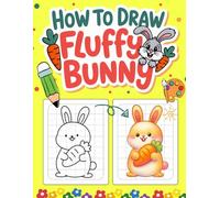 How to Draw Fluffy Bunny with Grid Method: 30 Adorable Bunny Drawings | A Fun and Simple Art Activity for Kids Ages 5-12