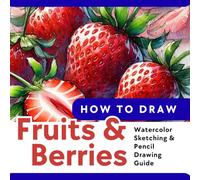 How to Draw Fruits and Berries for Beginners: Step-by-Step Watercolor and Pencil Drawing Guide for Beginners | Botanical Illustration, Sketching Techniques, Shading and Coloring Workbook