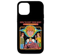 How to Exit Your Body Sarcastic Retro Funny Adult Humor Coque pour iPhone 12/12 Pro