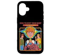 How to Exit Your Body Sarcastic Retro Funny Adult Humor Coque pour iPhone 16