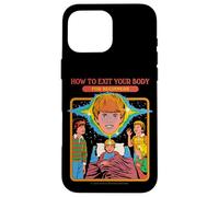 How to Exit Your Body Sarcastic Retro Funny Adult Humor Coque pour iPhone 16 Pro Max