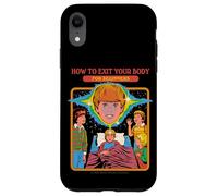 How to Exit Your Body Sarcastic Retro Funny Adult Humor Coque pour iPhone XR