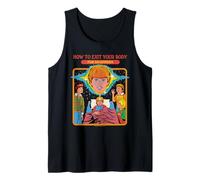 How to Exit Your Body Sarcastic Retro Funny Adult Humor Débardeur
