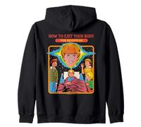 How to Exit Your Body Sarcastic Retro Funny Adult Humor Sweat à Capuche