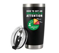 How To Get An Engineer's Attention Gobelet isotherme en acier inoxydable avec couvercle amovible et paille Noir 591 ml