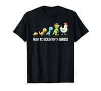 How to Identify Birds Funny Bird Evolution Birdwatcher T-Shirt