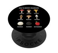How to Identify Mushrooms Champignons Humour PopSockets PopGrip Adhésif