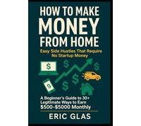 HOW TO MAKE MONEY FROM HOME: Easy Side Hustles That Require No Startup Money