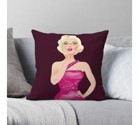 How To Marry A Millionaire Pola Debevoise Taie d'oreiller carrée Polyester Lin Velours Creative Zip Decor Housse de coussin