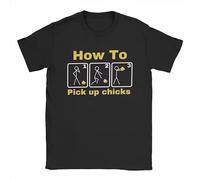 How to Pick Up Chicks in Three Stages T-Shirts Black XXL