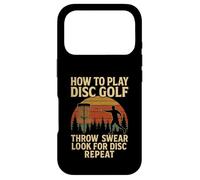 How to Play Disc Golf Funny Retro Graphic Coque pour iPhone 17 Pro
