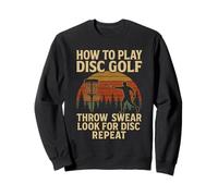 How to Play Disc Golf Funny Retro Graphic Sweatshirt
