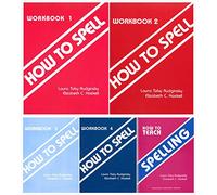 How To Spell Books Set (5 Books)- Workbook 1, Workbook 2, Workbook 3, Workbook 4, How To Teach Spelling-Resource Book