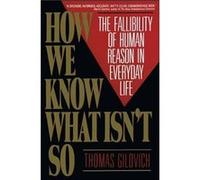 How We Know What Isnt So by Thomas Gilovich Paperback Book Thomas Gilovich (Auteur)